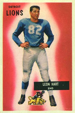 1955 Bowman Leon Hart #19 Football Card