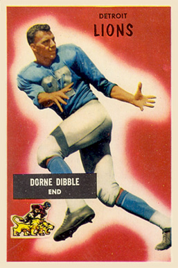 1955 Bowman Dorne Dibble #4 Football Card