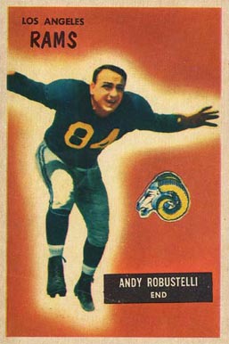 1955 Bowman Andy Robustelli #121 Football Card