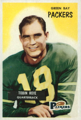 1955 Bowman Tobin Rote #74 Football Card