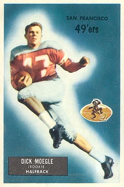 1955 Bowman Dick Moegle #48 Football Card