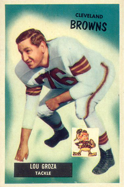 1955 Bowman Lou Groza #37 Football Card