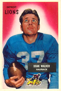 1955 Bowman Doak Walker #1 Football Card
