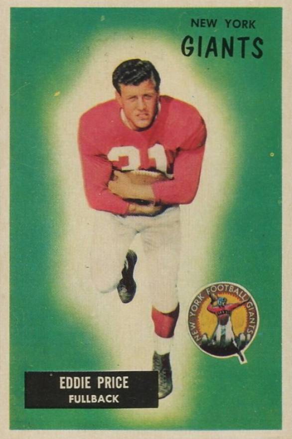 1955 Bowman Eddie Price #132 Football Card