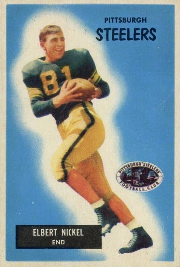 1955 Bowman Elbert Nickel #124 Football Card