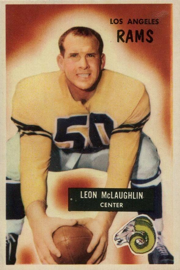 1955 Bowman Leon McLaughlin #88 Football Card