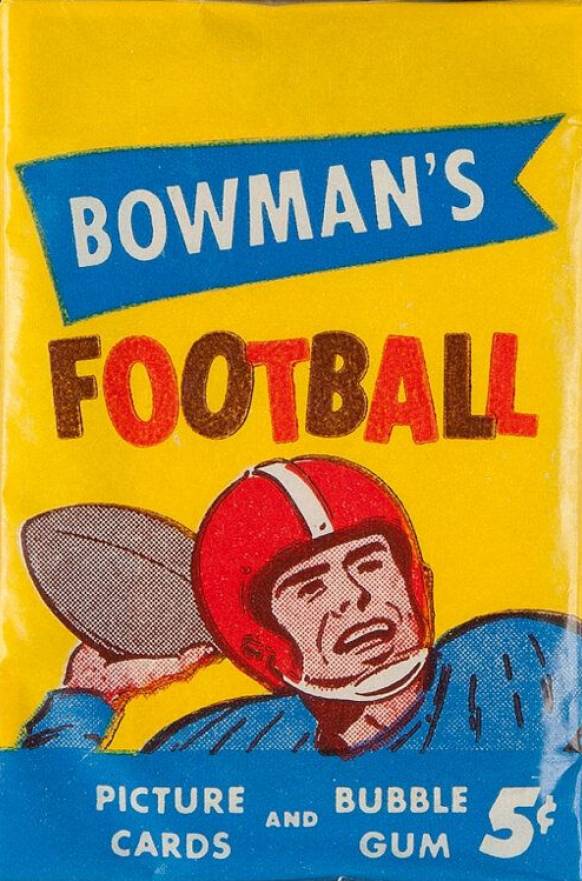 1955 Bowman Wax Pack #WP Football Card