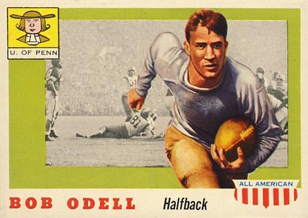 1955 Topps All-American Bob O'Dell #91 Football Card