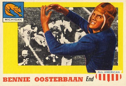 1955 Topps All-American Bennie Oosterbaan #80 Football Card