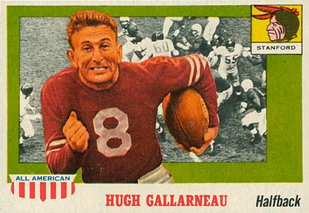 1955 Topps All-American Hugh Gallarneau #75 Football Card