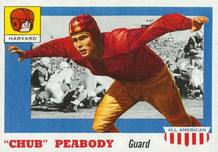 1955 Topps All-American "Chub" Peabody #72 Football Card