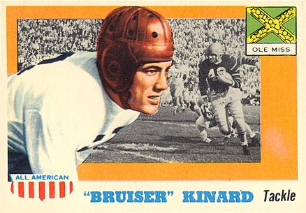 1955 Topps All-American Bruiser Kinard #66 Football Card