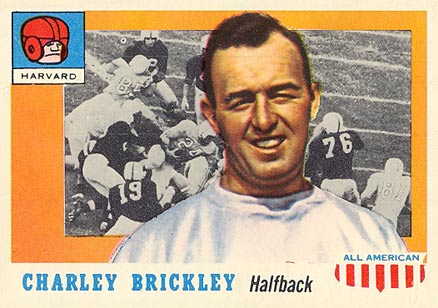 1955 Topps All-American Charley Brickley #61 Football Card