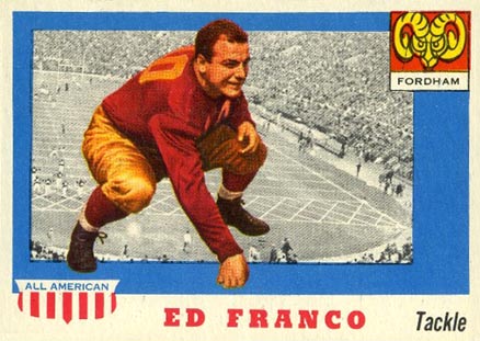 1955 Topps All-American Ed Franco #58 Football Card