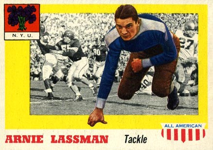 1955 Topps All-American Arnie Lassman #46 Football Card
