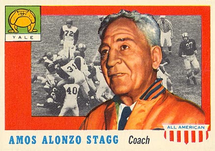 1955 Topps All-American Amos Alonzo Stagg #38 Football Card