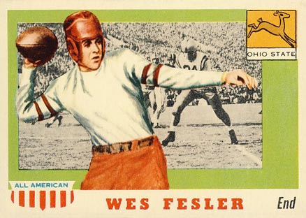 1955 Topps All-American Wes Fesler #30 Football Card