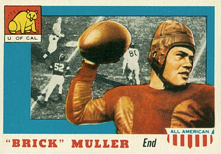 1955 Topps All-American "Brick" Muller #22 Football Card