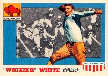 1955 Topps All-American Whizzer White #21c Football Card