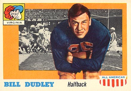 1955 Topps All-American Bill Dudley #10 Football Card