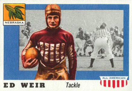 1955 Topps All-American Ed Weir #3 Football Card