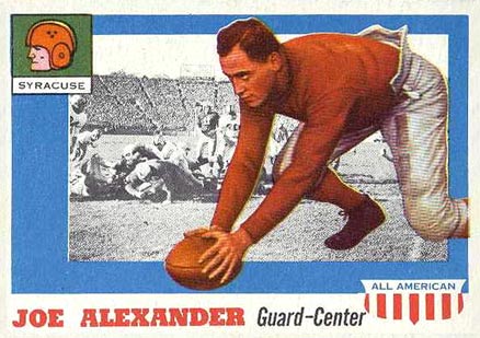 1955 Topps All-American Joe Alexander #41 Football Card