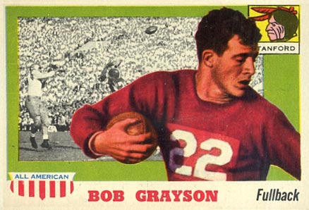 1955 Topps All-American Bob Grayson #5 Football Card