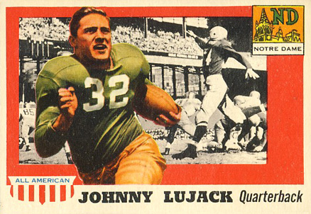 1955 Topps All-American Johnny Lujack #52 Football Card