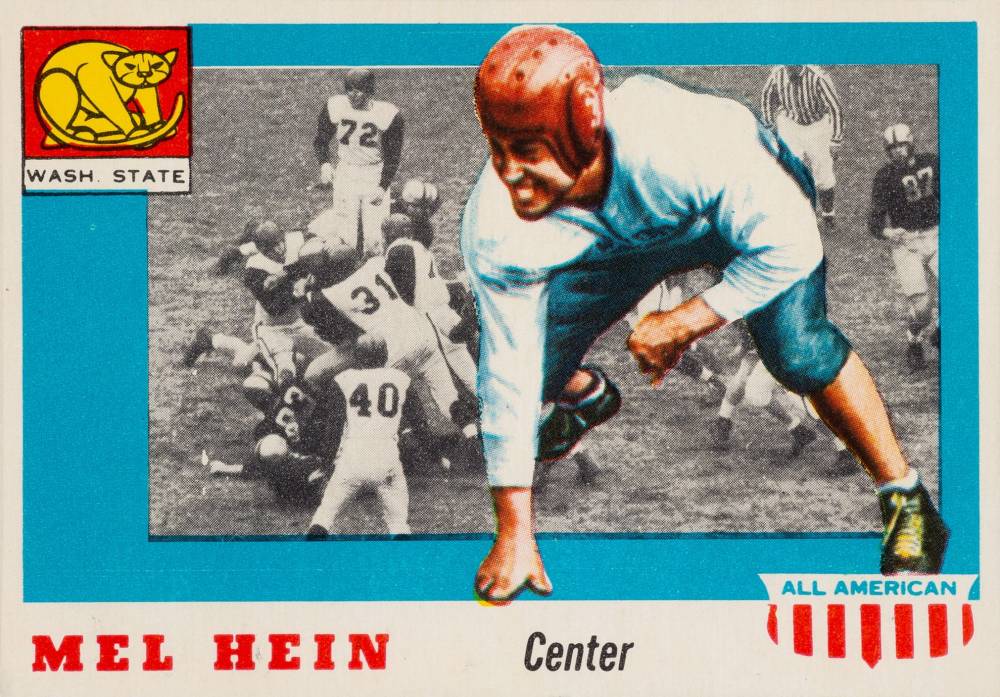 1955 Topps All-American Mel Hein #28 Football Card