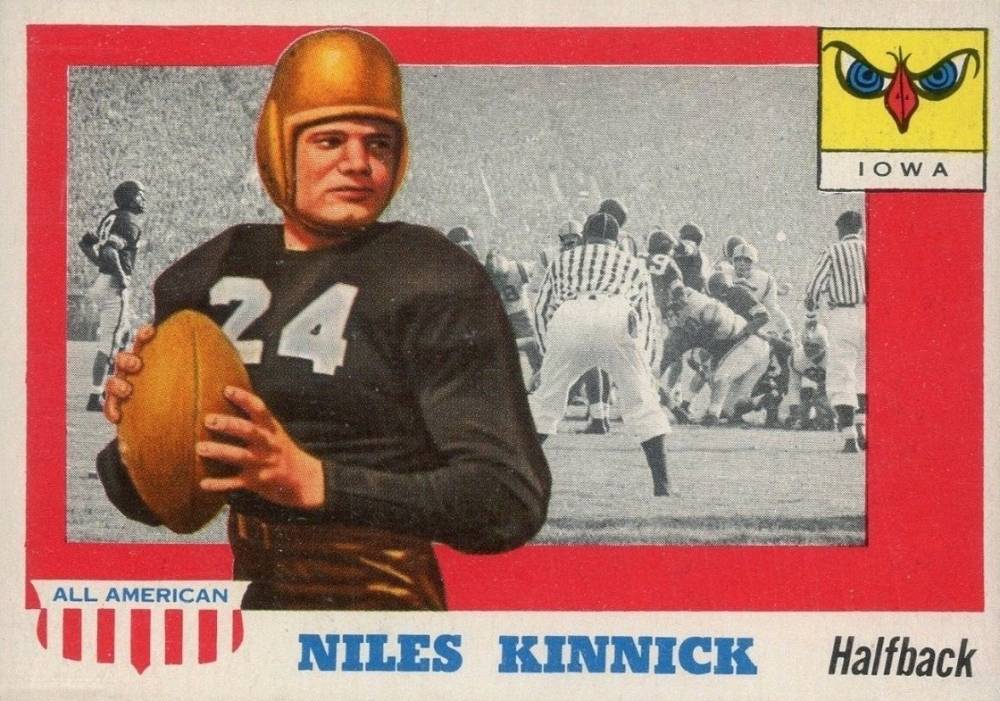 1955 Topps All-American Niles Kinnick #6 Football Card