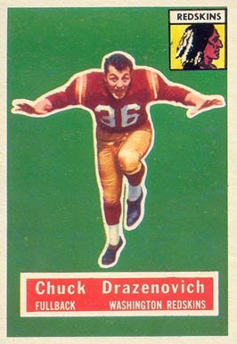 1956 Topps Chuck Drazenovich #37 Football Card
