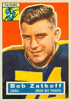 1956 Topps Bob Zatkoff #67 Football Card