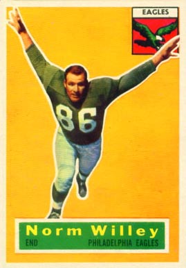 1956 Topps Norm Willey #88 Football Card
