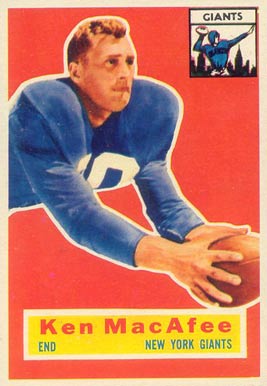 1956 Topps Ken MacAfee #65 Football Card