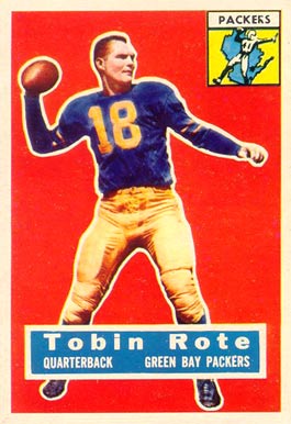 1956 Topps Tobin Rote #55 Football Card