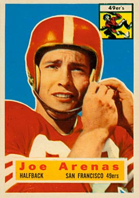 1956 Topps Joe Arenas #38 Football Card