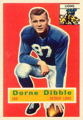 1956 Topps Dorne Dibble #32 Football Card
