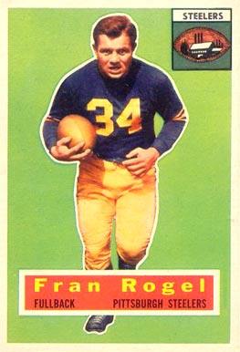 1956 Topps Fran Rogel #15 Football Card