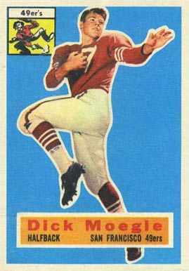 1956 Topps Dick Moegle #14 Football Card