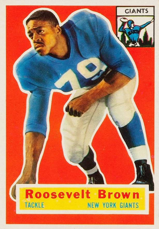 1956 Topps Roosevelt Brown #41 Football Card