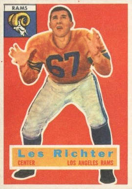 1956 Topps Les Richter #30 Football Card