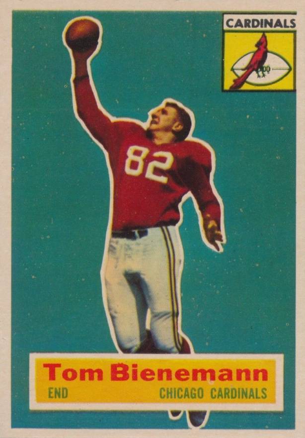 1956 Topps Tom Bienemann #10 Football Card
