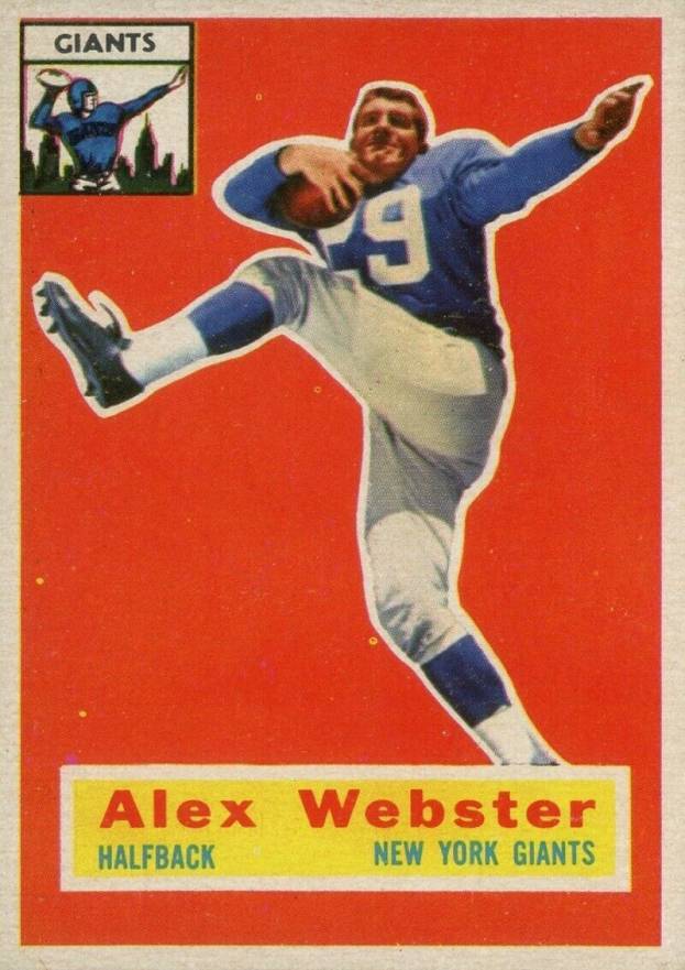 1956 Topps Alex Webster #5 Football Card