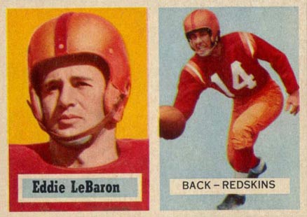 1957 Topps Eddie Lebaron #1 Football Card