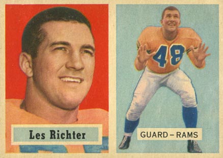 1957 Topps Les Richter #10 Football Card