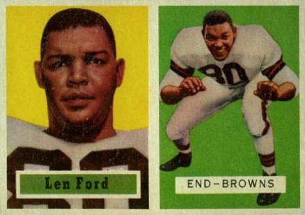 1957 Topps Len Ford #147 Football Card
