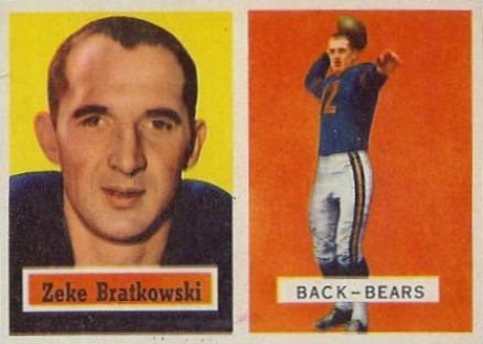 1957 Topps Zeke Bratkowski #140 Football Card