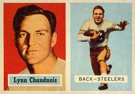 1957 Topps Lynn Chandnois #137 Football Card