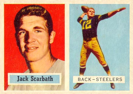 1957 Topps Jack Scarbath #126 Football Card