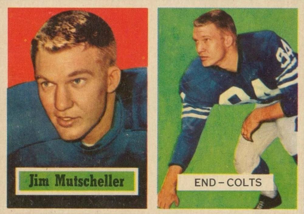 1957 Topps Jim Mutscheller #103 Football Card